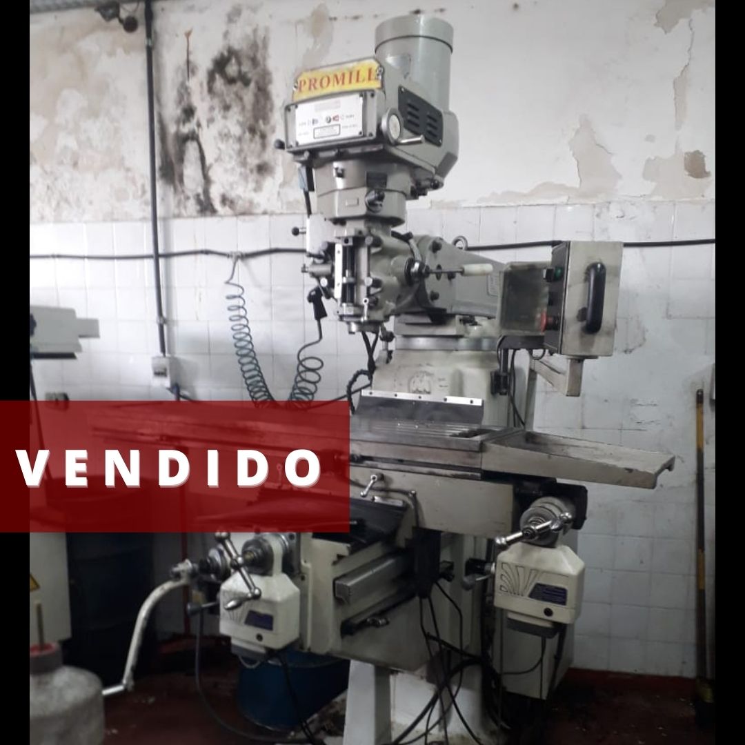 FRESADORA FERRAMENTEIRA MARCA PROMILL ISO 40 MODELO 5VS ANO 2007